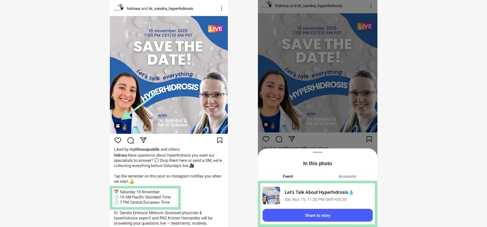 Instagram promotion post